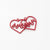 10 Pcs/package Sweet Simple Style Flame Heart Shape Alloy Spray Paint Plating Beads Jewelry Accessories