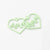 10 Pcs/package Sweet Simple Style Flame Heart Shape Alloy Spray Paint Plating Beads Jewelry Accessories