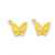 10 Pieces 2MM Alloy Butterfly Pendant