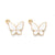 10 Pieces 2MM Alloy Butterfly Pendant