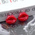 10 Pieces Arylic Lips Pendant