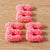 10 Pieces Cartoon Style Romantic Letter Rose Plastic Stoving Varnish Jewelry Accessories