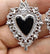 10 Pieces Diameter 4mm Zinc Alloy Heart Shape Pendant