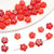 10 Pieces Glass Flower Beads