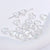 10 Pieces Glass Heart Shape Flower Beads