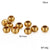 10 Pieces Stainless Steel 18K Gold Plated Round Polished Beads