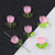 10 Sets/Pack 7 * 14mm 9 * 9mm Hole Under 1mm Glass Flower Beads