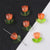 10 Sets/Pack 7 * 14mm 9 * 9mm Hole Under 1mm Glass Flower Beads