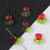 10 Sets/Pack 7 * 14mm 9 * 9mm Hole Under 1mm Glass Flower Beads