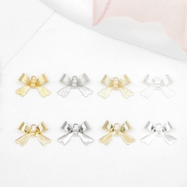 10 PCS/Package Copper Bow Knot Pendant