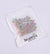 100 Pieces 4 * 7mm Hole 1~1.9mm Arylic Letter Number Beads