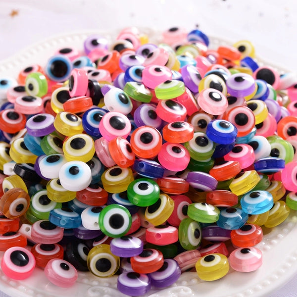 100 PCS/Package 50 PCS/Package Resin Solid Color Beads