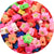 1000 Pieces Per Pack Diameter 10mm Soft Clay Letter Flower Football Beads