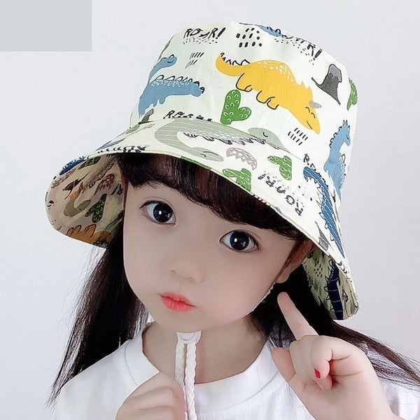 1014 Cotton Thin Baby Hat Spring And Summer Hat Animal Pattern Hat Children Sunscreen Fisherman Hat Men And Women Basin Hat New