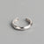 925 Sterling Silver Minimalist Women Geometric Silver Polishing Rings