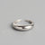 925 Sterling Silver Minimalist Women Geometric Silver Polishing Rings