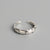 925 Sterling Silver Minimalist Women Geometric Silver Polishing Rings