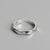 925 Sterling Silver Minimalist Women Geometric Silver Polishing Rings