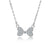 Women Fashion Bowknot Silver Electroplating Necklaces