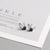 925 Sterling Silver Niche Elk Chinese Zodiac Animal Silver Diamond Inlay Stud Earrings