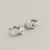 925 Sterling Silver Niche Women Eye Silver Diamond Inlay Earrings