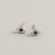 925 Sterling Silver Niche Eye Silver Diamond Inlay Stud Earrings