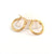 12/14mm Stainless Steel Titanium Steel Earrings Fashion Simple Gold Earrings Wholesale