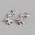 925 Sterling Silver Moderate Luxury Cross Silver Earrings