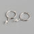 925 Sterling Silver Cute & Edgy Celestial Silver Polishing Stud Earrings