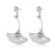 Men Fan-Shape Titanium Steel Earrings