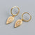 925 Sterling Silver Moderate Luxury Ellipse Droplet Silver Earrings