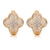 Women Geometric Metal Copper Stud Earrings