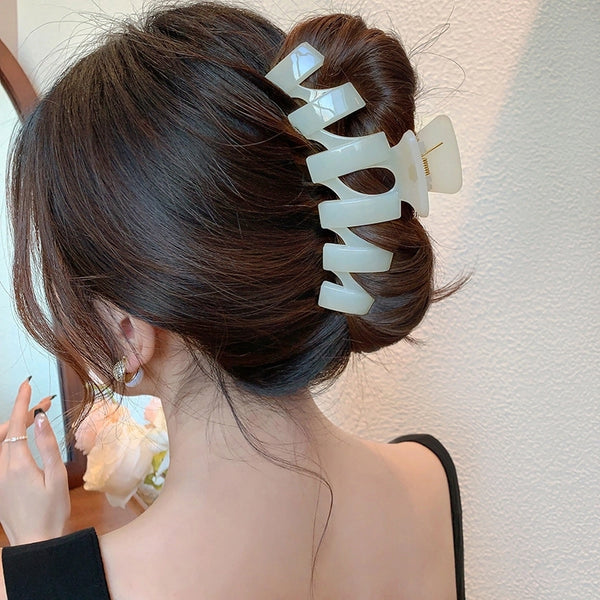 13CM Oversized Hair Clip Acrylic High-grade Shark Clip Simple Hair Clip Hair Accessories