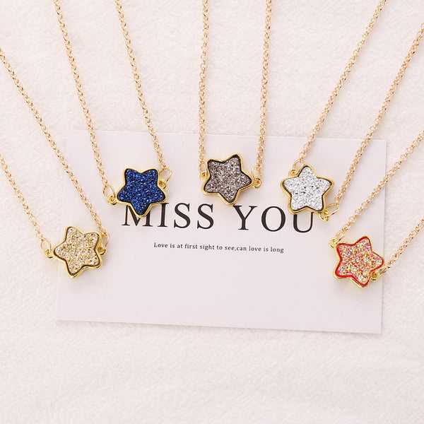 Women Minimalist Star Alloy Electroplating Necklaces