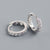 925 Sterling Silver Moderate Luxury Round Silver Earrings