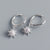 925 Sterling Silver Cute & Edgy Women Sun Silver Diamond Inlay Earrings