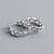 925 Sterling Silver Fashion Circle Silver Electroplating Stud Earrings