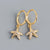 925 Sterling Silver Niche Shell Silver Diamond Inlay Stud Earrings