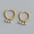 925 Sterling Silver Fashion Circle Silver Earrings