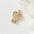 14K Gold Micro Zircon-Inlaid Pendant DIY Love Clover Moon Handmade Necklace Pendant Earrings Eardrops Wholesale