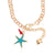 Women Starfish Alloy Electroplating Necklaces