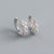 925 Sterling Silver Refreshing Petal Leaf Silver Earrings