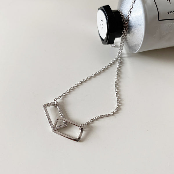 925 Sterling Silver Geometric Silver Necklaces