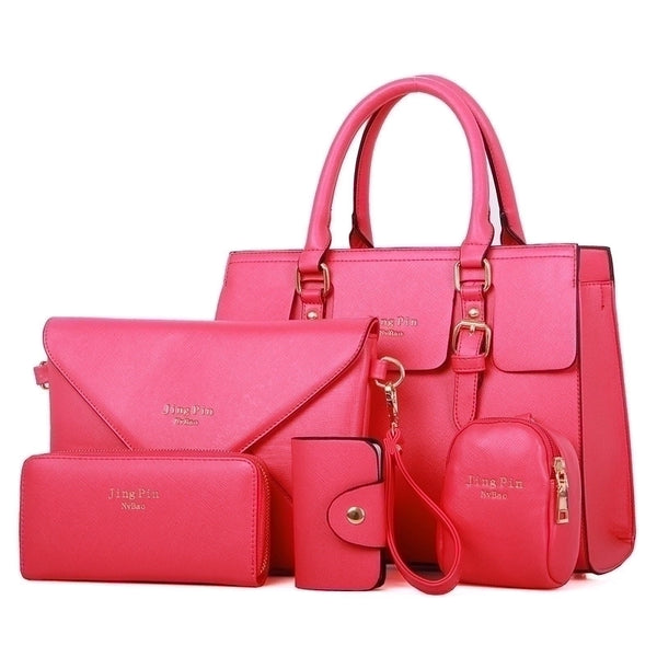 Women's Large All Seasons Pu Leather Fashion Bag Sets