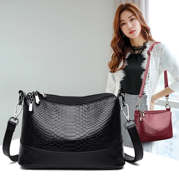 Women's Medium Pu Leather Fashion Square Bag