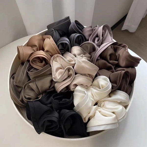 Fashion Solid Color Cloth Hair Tie 1 Piece