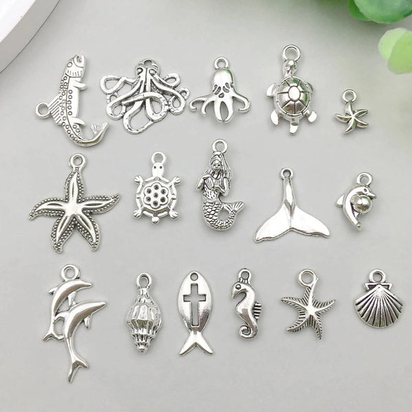 16 Models Per Model 1, 16/Bag Alloy Ocean Pendant