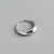 925 Sterling Silver Minimalist Women IG Style Silver Electroplating Rings