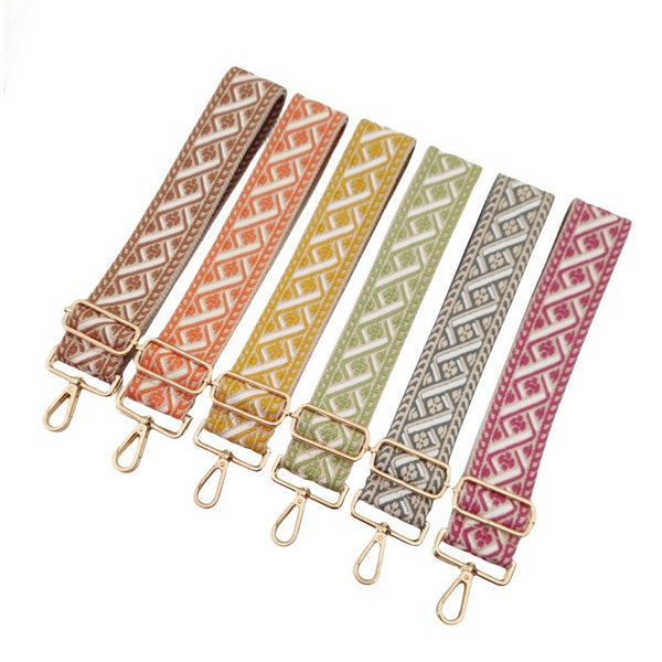 Polyester Cotton Argyle Bag Strap