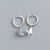 925 Sterling Silver Cute Butterfly Silver Earrings